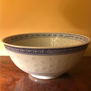 White & Blue Rice bowl